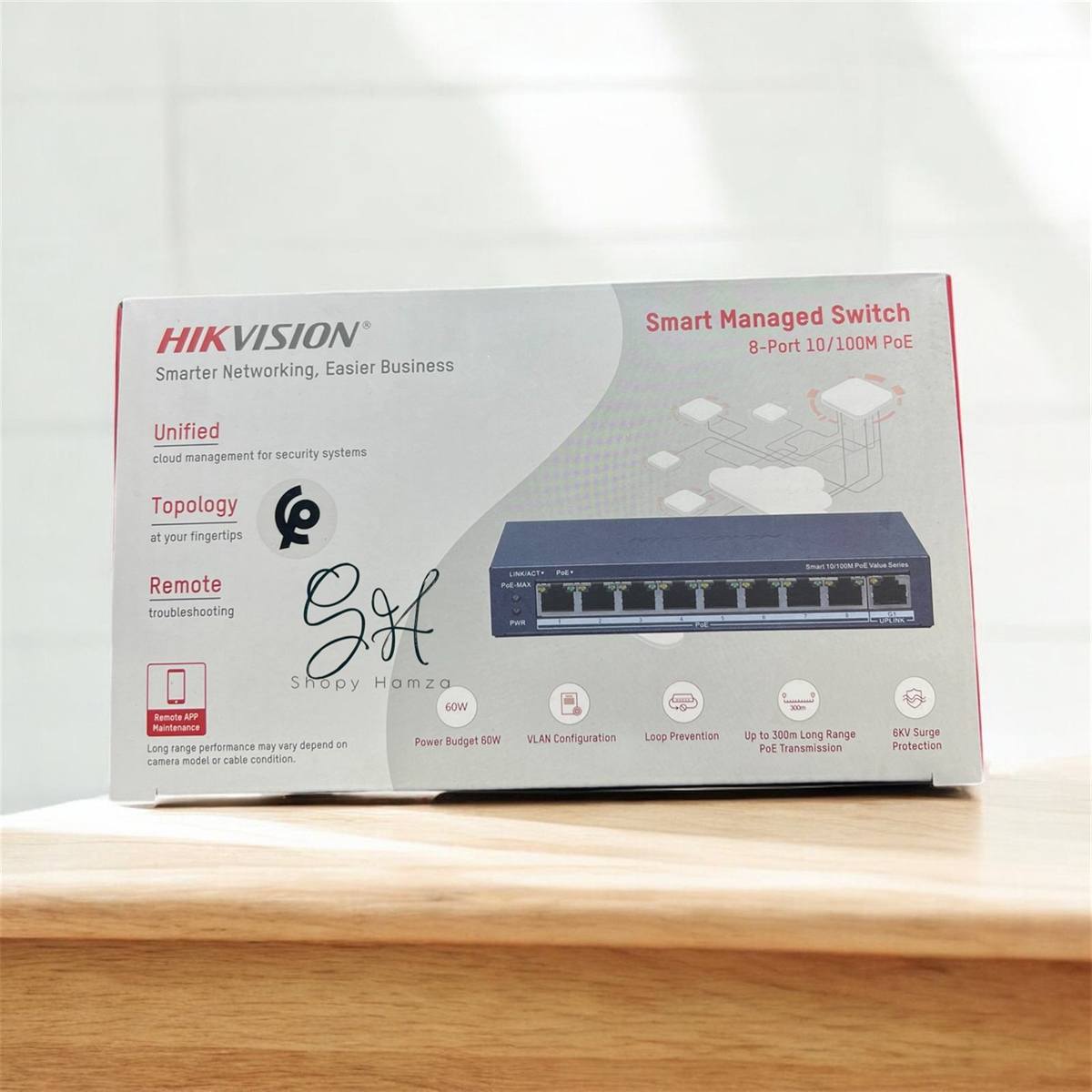 Hikvision Smart Managed Switch 8 Ports PoE 10/100 Mbps